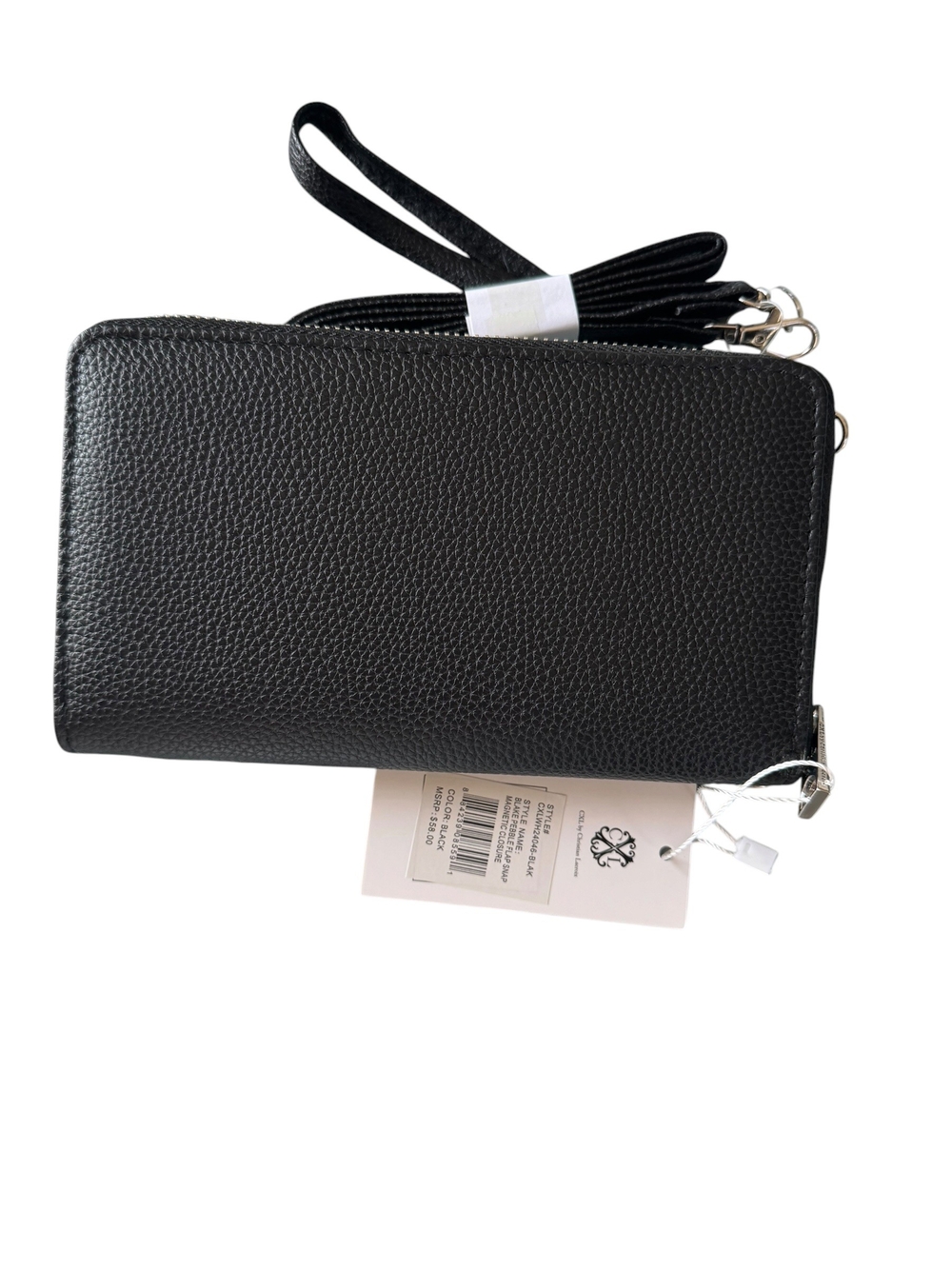 NWT CXL by Christian Lacroix Blake Pebble Flap Crossbody Bag Wristlet - Picture 3 of 5